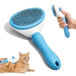 Lnrkai Dog & Cat Brush, Indoor Pet Cats Grooming Brush for Gentle Deshedding, Massage & Grooming Tool for Short & Long Hair Dogs
