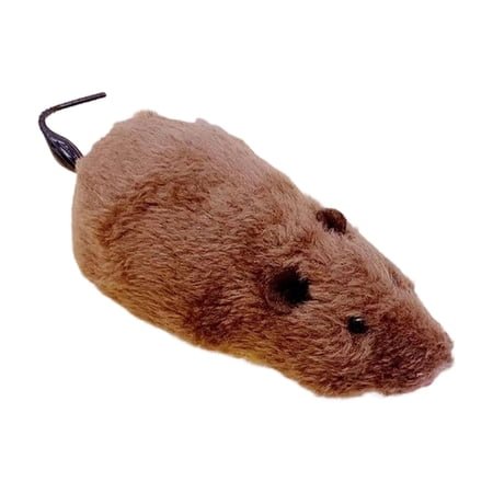 5.11 in Plush Squeaky Mouse Cat Toy, Kitten Mouse Cat Mice Toys for Indoor Cats, Interactive Cat Melody Chaser Play Squeaking Mice Kitten Chewing, Exercise, Hunting Instinct Stimulation