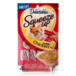 Hartz Delectables Squeeze up with Chicken (Pack of 8)
