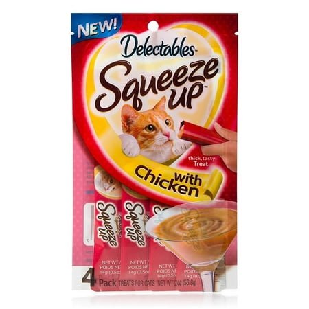 Hartz Delectables Squeeze up with Chicken (Pack of 8)
