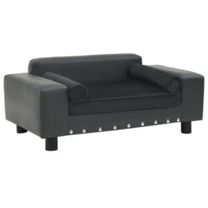 vidaXL Dog Sofa Puppy Couch Bed with Washable Cover Plush and Faux Leather