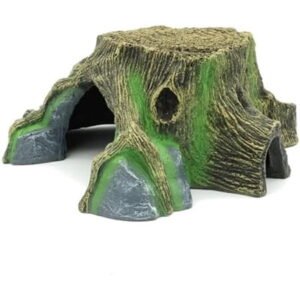 Resin Large Turtle Tank Accessories Reptile Hideouts Cave Habitat Decor for Gecko Leopard Lizards Toad