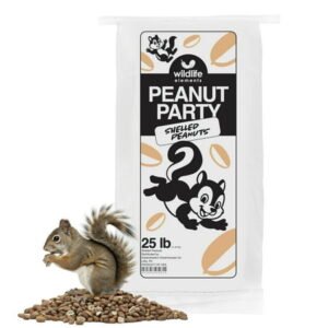 Wildlife Elements Peanut Party Unprocessed, Shelled Peanuts Wildlife Animal Food, 25lb – Rich in Protein, Healthy Fats, and Essential Nutrients for Birds, Squirrels & Waterfowl