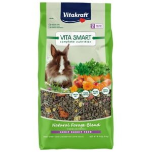 Vitakraft Vita Smart Small Animal – Premium Blend with Timothy Hay Rabbit Food, 8 lb