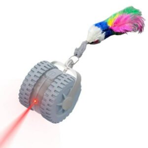 Upgrade Speedy 3.0 Tail Cat Toy, 2026 New Tail Interactive Cat Toy for Indoor Cats, Smart Automatic Ball with Laser Rolling for Bored Kitten Pet, USB Rechargeable Automatic Moving Smart Cat Toys Ball
