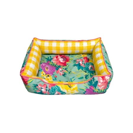 The Pioneer Woman Sweet Rose Medium Pet Bed, 25″ x 21″