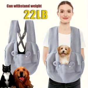 Extra-Large Fluffybaby Dog Sling Carrier – Winter Pet Bag With Cotton Lining, & Breathable Design Small Dog Carrier Bag Medium Dog Carrier Bag
