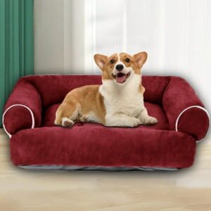 BOBOMOTI Dog Bed Clearance! Orthopedic Dog Sofa Bed, Washable Removable Pet Couch Bed for Small Medium Dogs