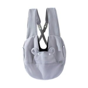 balikha Pet Dog Carrier Bag Adjustable Multifunction for Kittens Small Pets Shopping Gray