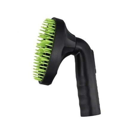 Wuweikeji Pet Grooming Brush Vacuum Cleaner Attachment for Cats and Dogs, 1.26-inch Hair Removal Tool, Black Loose Fur Grooming Accessory, Comfortable Safe Bristles