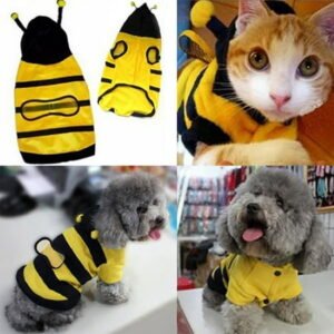 Naierhg Pet Hoodie Clothes Cute Fancy Puppy Apparel Costume Cat Dog Coat Outfit Bee Style XXXL