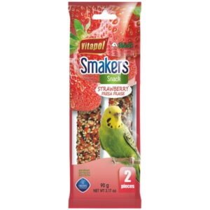 (6 pack) Smakers Bird Treat Sticks Strawberry 2count Parakeet A&E