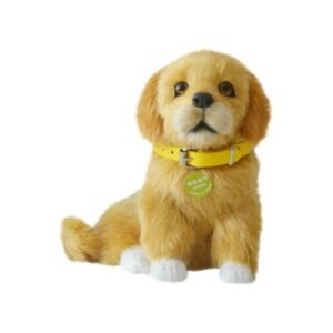 Lifelike Simulation Pet Dog Toy with Barking Feature for Home Office Decoration | Realistic Furry Companion for Pet Lovers | Collectible Indoor Puppy Gift