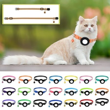 Dog Collar and Leash Set Adjustable Puppy Collars with Bell for Small Medium Large Female Dogs, Fluorescence, By UKHBMM