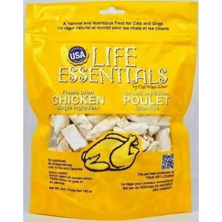 Cat Man Doo Life Essentials Freeze Dried 5 Oz. Flavor:Chicken Size:Pack of 3