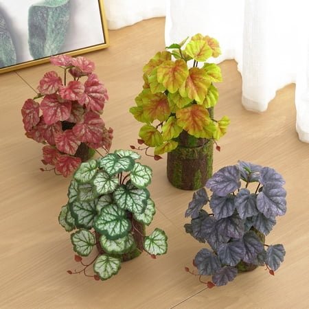 kkbbma Clearance under $5 Reptile Plants for Terrarium Decor, Amphibian Habitat Decor, Reptile Tank Accessories, Artificial Hanging Plants