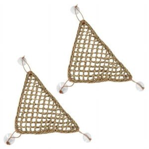 2X Bearded Dragon Hammock Lizard ,100% Natural Seagrass Fibers for Reptiles,Geckos,,Hermit Crabs & Snakes