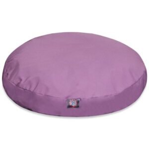 Majestic Pet | Solid Round Pet Bed For Dogs, Removable Cover, Lilac, Small