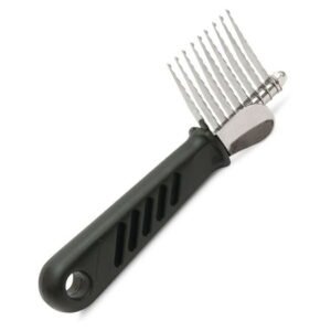 Jeffers Pet Grooming Comb for Detangling Mats and Knots for Dog and Cats – Stainless Steel Comb for Thick or Long Hair – Dematting Tool for Shedding, Undercoat, and Hair Removal – 9 Blade