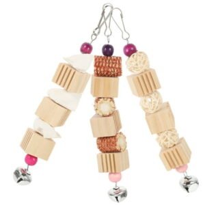 FUEENIRVA Hanging Cuttlebone Pendant Bird Plaything Assorted Color Pet Use