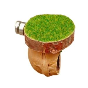 lixuesong Natural Jumping Spiders Habitat Wood Hideouts Cave with Ventilated Design for Reptiles and Small Pet Shelter Place