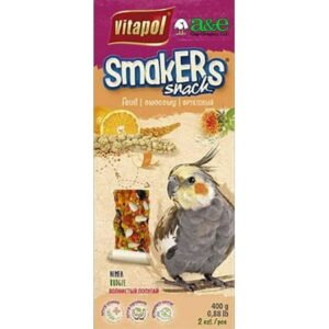 A&E Cage Company Smakers Cockatiel Fruit Treat Sticks [Bird, Treats Packaged] 2 count