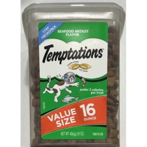 Temptations Seafood Medley Cat Treat 16 oz (Pack of 4)