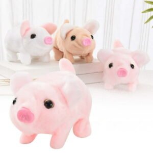 Interactive Electronic Walking and Talking Pig Toy with Moving Nose and Tail Wagging Animatronic Pet for Kids