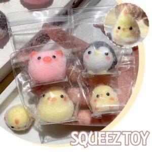 DLQT Piglet Mini Chicken Duck Silicone Pinch Pendant Cute Pet Small Nose Mini Penguin Piglet Pinch Decompression