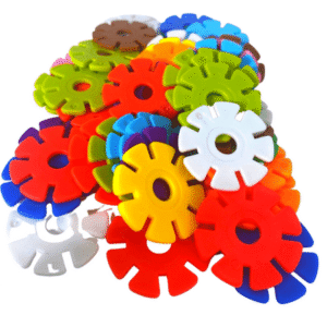 3839 Pk50 Round Snowflakes Foot Talon Craft Part Bird Toy