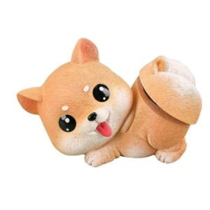 2514 2Nd Generation Yellow Shiba Inu Wiggle Bottom Plush Dog Toy – Wiggling Bottom Motion Interactive Soft Plush Design – For Pet Owners Dog Lovers Indoor Play Family Fun Daily