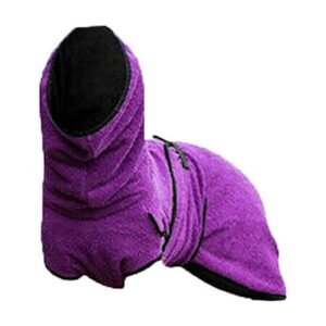Dog Apparel Winter Warm Dog Coat Doggie Turtleneck Cozy Jacket Soft Shirt Vest Stylish Pet Outfits for Small Medium Large Dogs(Purple,XL)