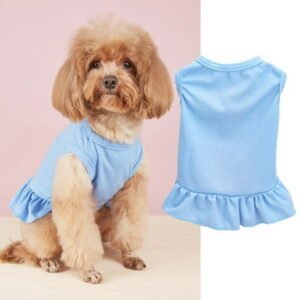 Breathable Pet Clothes for Dogs & Cats – Spring Summer Lightweight Comfortable Pet Apparel with Cute Printed Designs (Multiple Sizes)