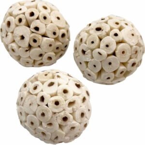 5110 Pk3 Small Sola Ball M&M Bird Toys – Three Small Sphere Chewable Foot Toys,