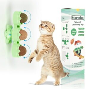 Catnip Toys Balls, Edible Kitten Silvervine Toys for Cats Lick, Safe Healthy Kitty Chew Toys, Teeth Cleaning Dental Cat Toy, Cat Wall Treats