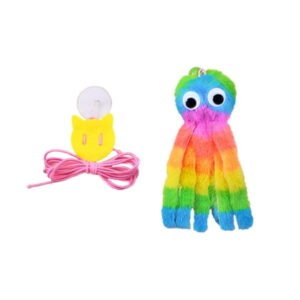 Yiran Colorful Rainbow Octopus Hanging Toy, 1Pc