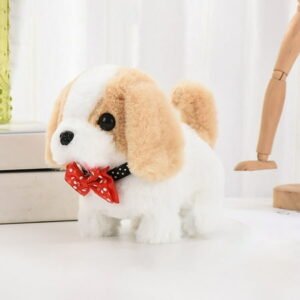Cute Plush Toy Puppy Toy Simulation Pet Dog Children’s Dog Toy Can Walk, Bark and Wag- Its Tail