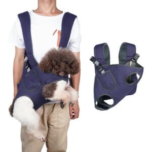 Dog Backpack Carrier – Spine-Friendly for Midium to Large Dogs Horizontal Design Dog Carrier with Adjustable Back Straps,Legs-Out Comfort for Travel/Hiking/Cycling Blue