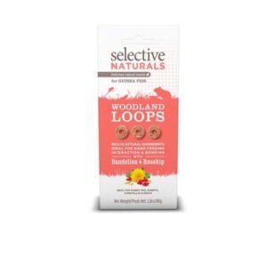 Selective Naturals Woodland Loops Dandelion & Rosehip For Guinea Pigs 2.8-Ounce