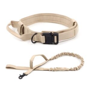 Dog Collar Leash Set Adjustable Heavy Duty Collar with Control Handle Safe Training for Large Breed Dogs