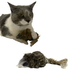 Ethical SPOT Shaggy Plush Giant Mouse – Cat Toy, Fuzzy Mice with Catnip and Rattle Toy for Indoor Cats and Kittens, Perfect Size for Pouncing on, Chasing, Hunting – 8.5in, 1 Piece C42