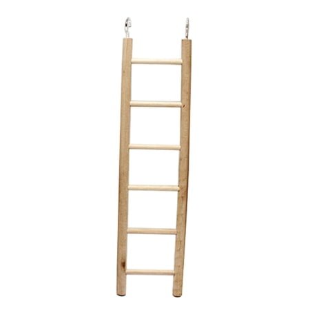 3/4/5/6/7/8 Steps Wooden Pet Bird Parrot Climbing Hanging Ladder Cage Chew Toy