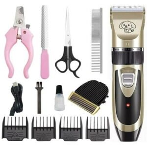 Rechargeable Cordless Dogs Cats Horse Grooming Clippers – Professional Pet Hair Clippers with Comb Guides for Dogs Cats Horses and Other House Animals Pet Grooming Kit