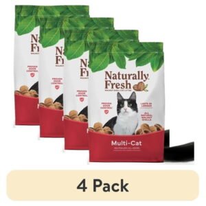 (4 pack) Naturally Fresh Multi-Cat Eco-Friendly Cat Litter 14 lb. Bag
