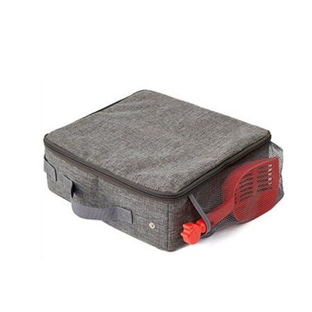 Foldable Travel Litter Box with Scoops Kitten Litter Tray Collapsible Litter for Travelling Pet Supplies