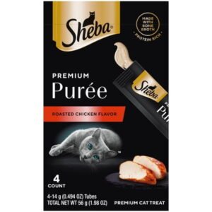 Sheba Premium Purees – Roasted Chicken Flavor – 4ct