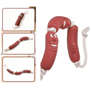 Sausage Toy 15″ Cotton Rope Toys for Dogs (1Pc)