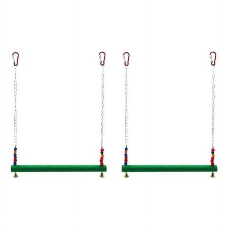 2X Chicken Swing Chicken Toy for Hens Bird Parrot Macaw Hens Swing Ladder for Hens Bird Parrot Trainning