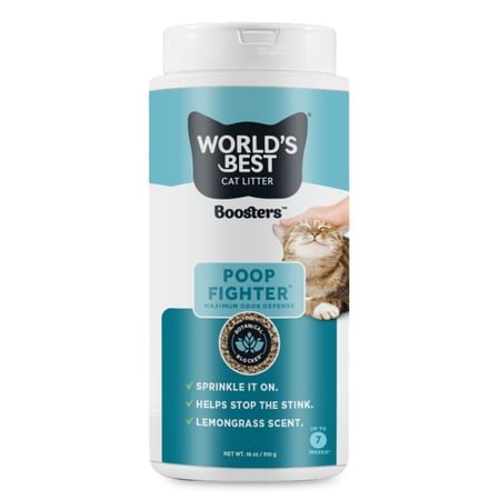 World’s Best Cat Litter Poop Fighter Boosters, 18 oz.