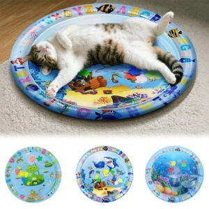 Aqua Cats Pet Water Bed, Cat Water Mat, Pet Water Bed for Dogs, Cooling Mat, Thickened Water Sensor Play Mat for Cats & Dog, Keeps Your Cat Happy & Active